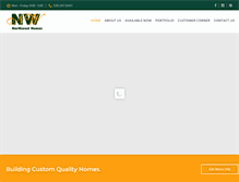 Tablet Screenshot of northwest-homes.com